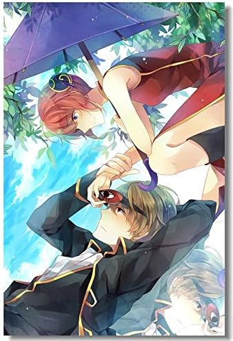 Run Fashion Gintama Art Silk Scroll Poster Living Room Wall Decor Birthday Gift 033