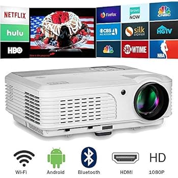 Amazon.com: WiFi Bluetooth HDMI Projector 5000 Lumen Home ...
