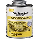 Oatey 31910 1-Step All-Weather Solvent Cement, 4-Ounce, Gold