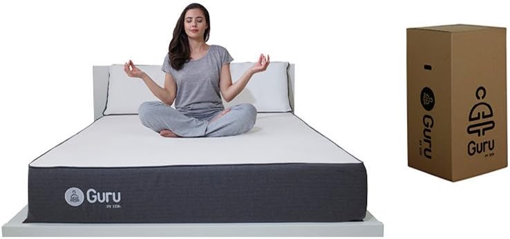 GURU Advanced Memory Foam Mattress by H7Brands - The ULTIMATE Mattress | Innovative Breathable 4G HD Memory Foam with Open Cell Technology | 3 Independent Layers for Supreme Comfort & Support (UK King (150 x 200 x 25cm))