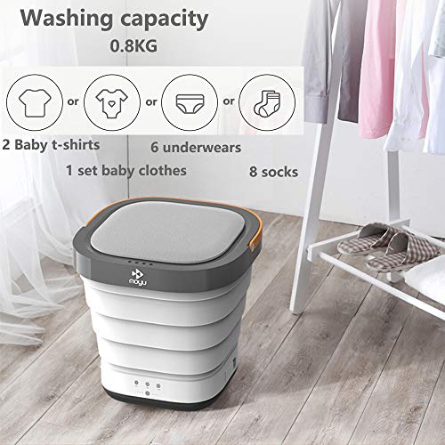 MOYU Portable Washing Machine Foldable Bucket Washer with Soft Spin Dry