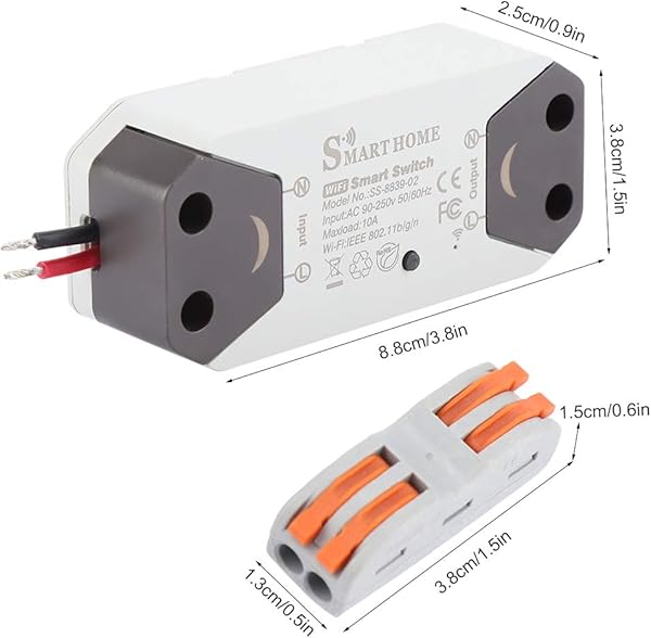 Smart WiFi Interruptor de luz Interruptor remoto Control remoto El temporizador de salida de automatizacin funciona con Alexa