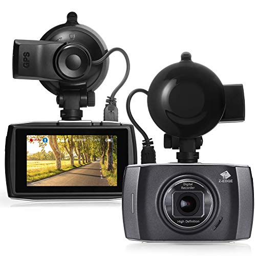 Dash Cam, ZEdge T3 3" Touch Screen Full HD 1080P Dash Camera for Cars with GPS, Sony Sensor