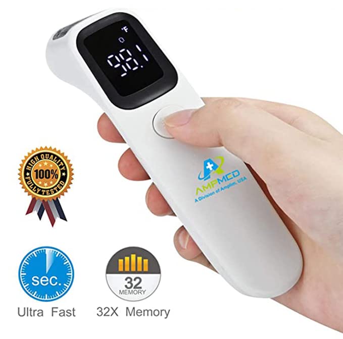 Amplim No Touch Forehead Thermometer NonContact Digital Infrared