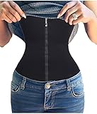 Waist Trainer Corset for Weight Loss Sport,Workout Body Shaper Zipper Fat Burner