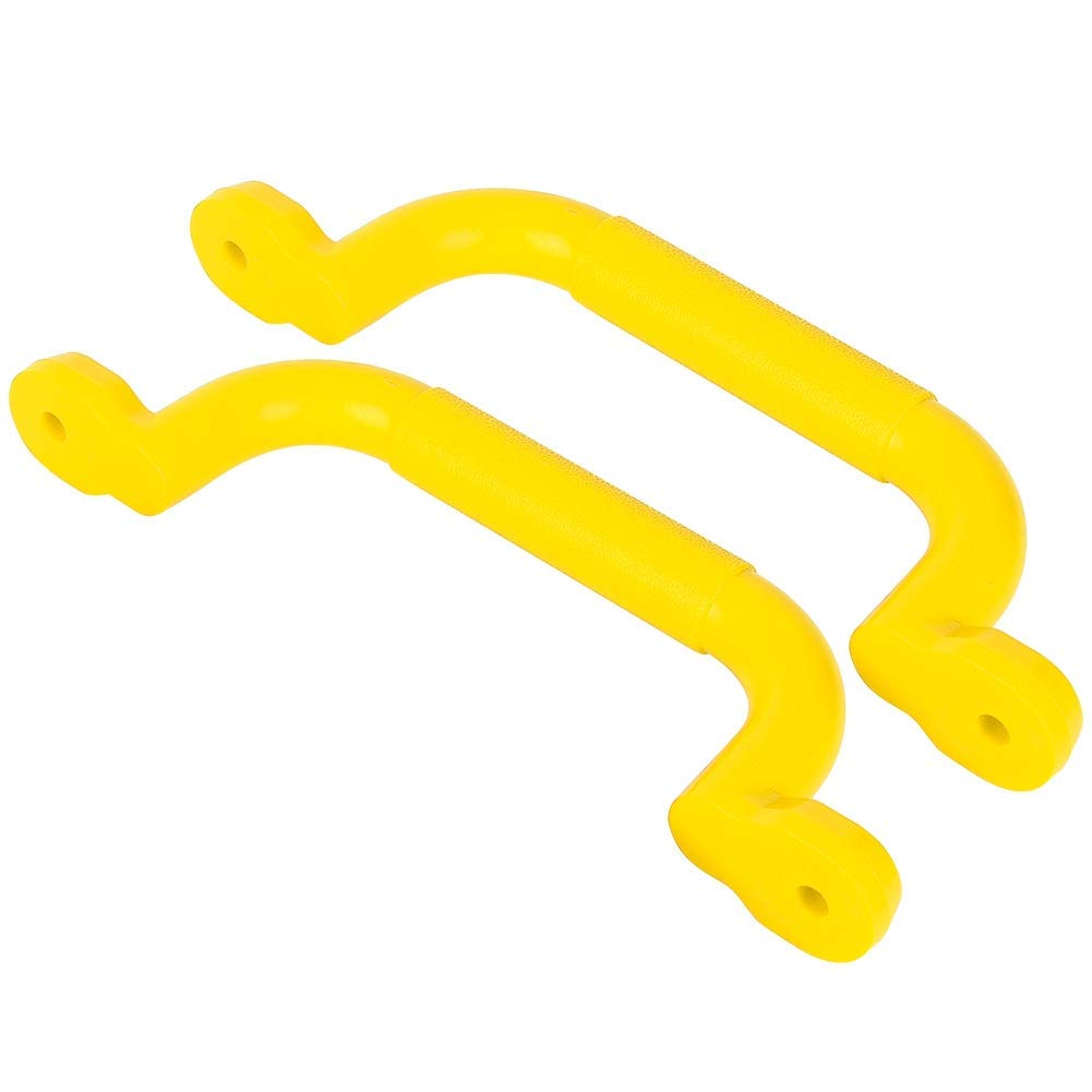 Alomejor Game Grab Handles Kids Grab Handles Playground Handles Solid Safety Handles for Climbing Frame Tree House Dens Play House(Yellow)