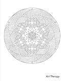 Image de Art Therapy Sketchbook: Sketchbook with therapeutic adult coloring mandala design on cover. Perfect for sketching, drawing, writing, journaling, ... y