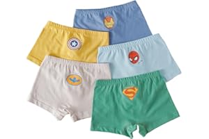 Shanleaf-Cat Superhero Model Cotton Toddler Underwear 5-Pack Little Boys Briefs