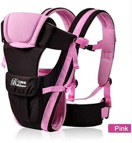 Baby Carrier 0-30 Months Breathable Front Facing 4 in 1 Infant Comfortable Sling Backpack Pouch Wrap Baby (Pink)