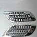 UBOOMS 1 Pair Car Side Air Flow Vent Hole Cover Fender Intake Grille Duct Decoration Sticker