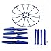 DerBlue Upgraded 5 Colors Syma X5SC X5SW Spare Parts Main Blade & Propeller Protectors Blades Frame & Landing Skid & Mounting Screws Spare Part for RC Mini Quadcopter Toy