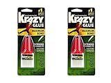 Set of 2 Maximum Bond Krazy Glue with Extended Precision Tip Bundled by Maven Gifts