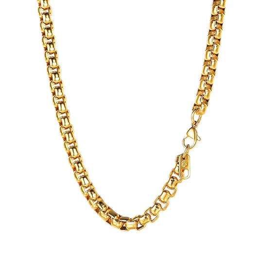 PROSTEEL Halskette Hochwertig Edelstahl Ankerkette Erbskette 3mm/6mm massiv Kette mit Karabinerverschluss Länge 46/51/55/61/6