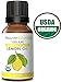 Lemon Essential Oil, Includes 10ml Amber Glass Roll-On Bottle USDA Certified Organic by RejuveNaturals, 15 ml ~ 100% Pure, Cold Pressed, Food Grade ~ for Skin, Cleaning, or Aromatherapy Diffuser
