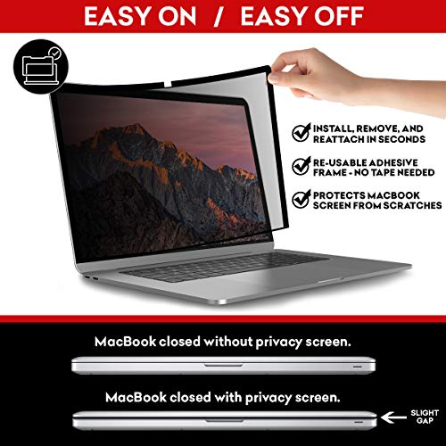 SightPro Easy On/Off Privacy Screen for MacBook Pro 13 Inch (2016, 2017, 2018, 2019) Laptop