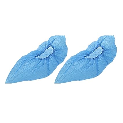Generic Disposable Shoe Covers Rain Waterproof Overshoe Carpet Floor Protector Plastic Bag, 100pcs