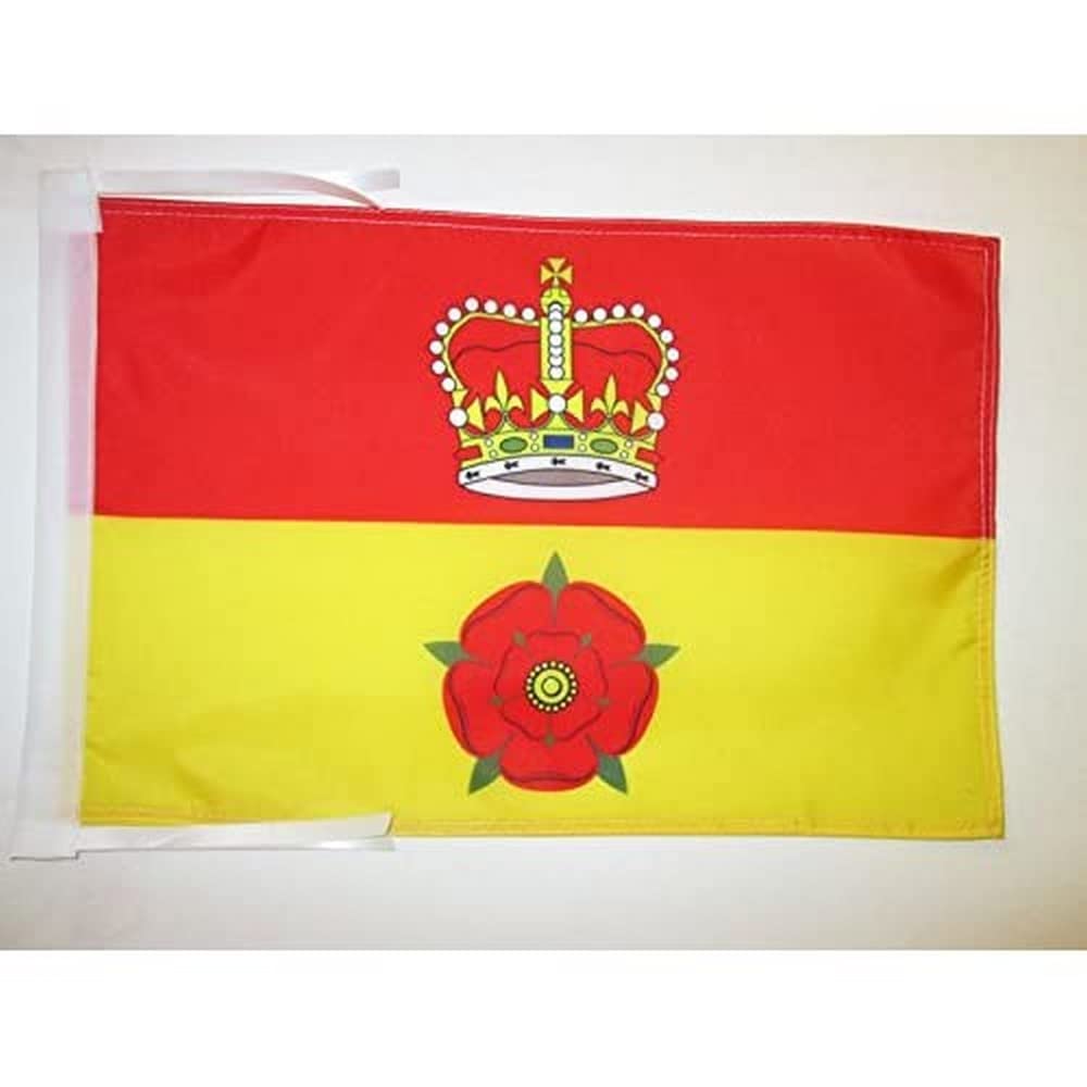 AZ FLAG - Hampshire county Flag - 18'' x 12'' - 100% Polyester County of Hants. - England Small Banner with Two Cords - Fade Resistant - Vivid Colors - 18x12 in - 45x30 Cm