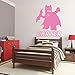 Personalized Wall Decals - Lego Batman with Name Below - Superhero Party Decorations, Kids Bedroom Wall Stickers, DC Comics