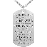 SUMMER LOVE Dog Tag Necklace For Son From Dad - Military Style Stainless Steel Gift For Birthday, Graduation