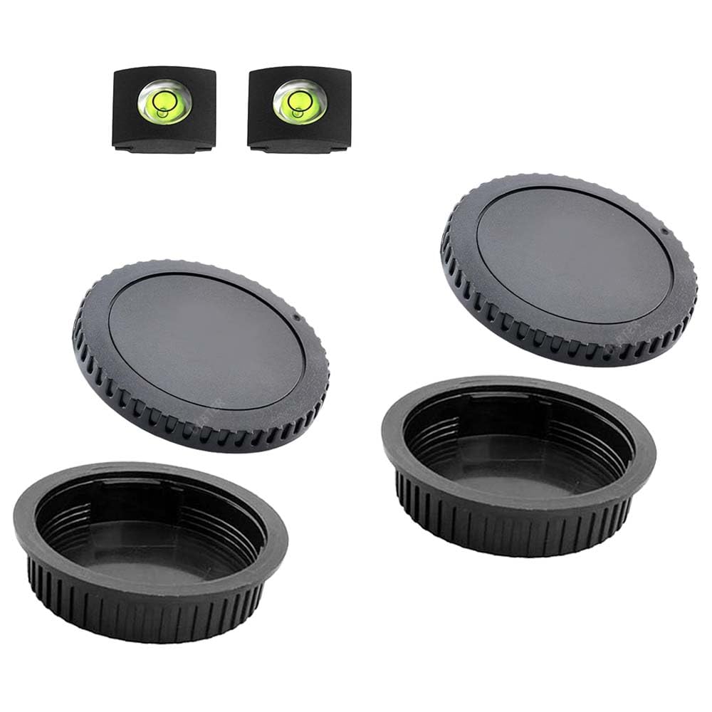 ULBTER Front Body Cap and Rear Lens Cap Cover for Canon EOS EF/EF-S Lens for 4000D 2000D 1300D 1200D 1100D 800D 760D 750D 600D 250D 200D, EOS 90D 80D 77D 70D,5D Mark IV/III/II, 6D Mark II/I, 7D II