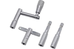 CashBeat 3-Pack Drum Tuning Keys, Percussion Drill Bit Tool Set with Hex Wrench & Speed Key (Heavy-Duty Steel for Drum Kits)