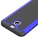 HTC Bolt Case, LK [Shock Absorption] Drop Protection Hybrid Armor Defender Protective Case Cover for HTC Bolt (Blue)