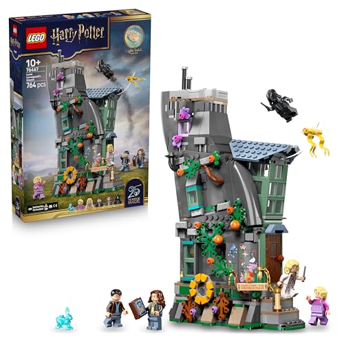 Harry Potter La Casa di Luna Lovegood Giocattolo - Modellino in Miniatura con Mattoncino Luminoso e 5 Minifigure - Decorazione Camera da Letto - Regalo per Bambine e Bambini da 10 Anni - 76467