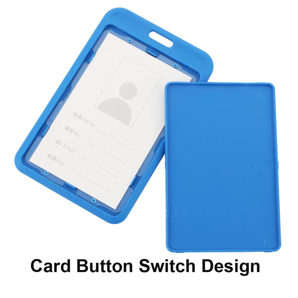 Azul TOOHUI 4 Pcs Funda De Tarjeta De Identificaci n ID Titular De La 