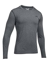 Under Armour Playera escote de manga larga para hombre con tecnología Threadborne Siro