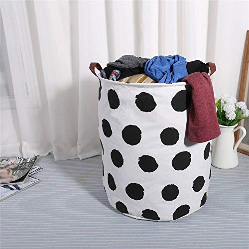 Extra Large Canvas Laundry Hamper Collapsible Storage Bin 19.7x15.7