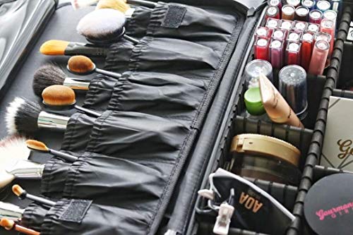 image for DUcare Large Makeup Train Bag with PU Leather Travel Case Cosmetic Org