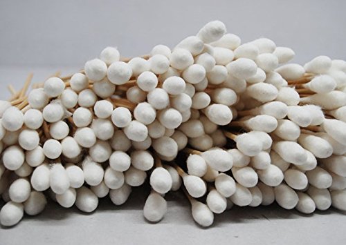 100pcs/bag, Cotton Swabs, 6'' length wood handle, for gun cleaning, model making, and for applying paint, epoxy, jewelry even ceramics etc.wood cutton swabs