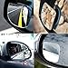 Fan Shape 360 Degree Adjustabe Blind Spot Mirrors, Ampper HD Glass Convex (Low Curvature) Frameless Stick On Lens (Pack of 2)
