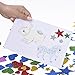 Outus 1.27 Ounce Foam Glitter Stickers, Star and Mini Heart