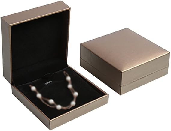 Boîte à Bijoux Cadeau En Velours - Écrin Pour Bagues, Colliers - Idéal Fiançailles, Noël, Anniversaire - Design épuré