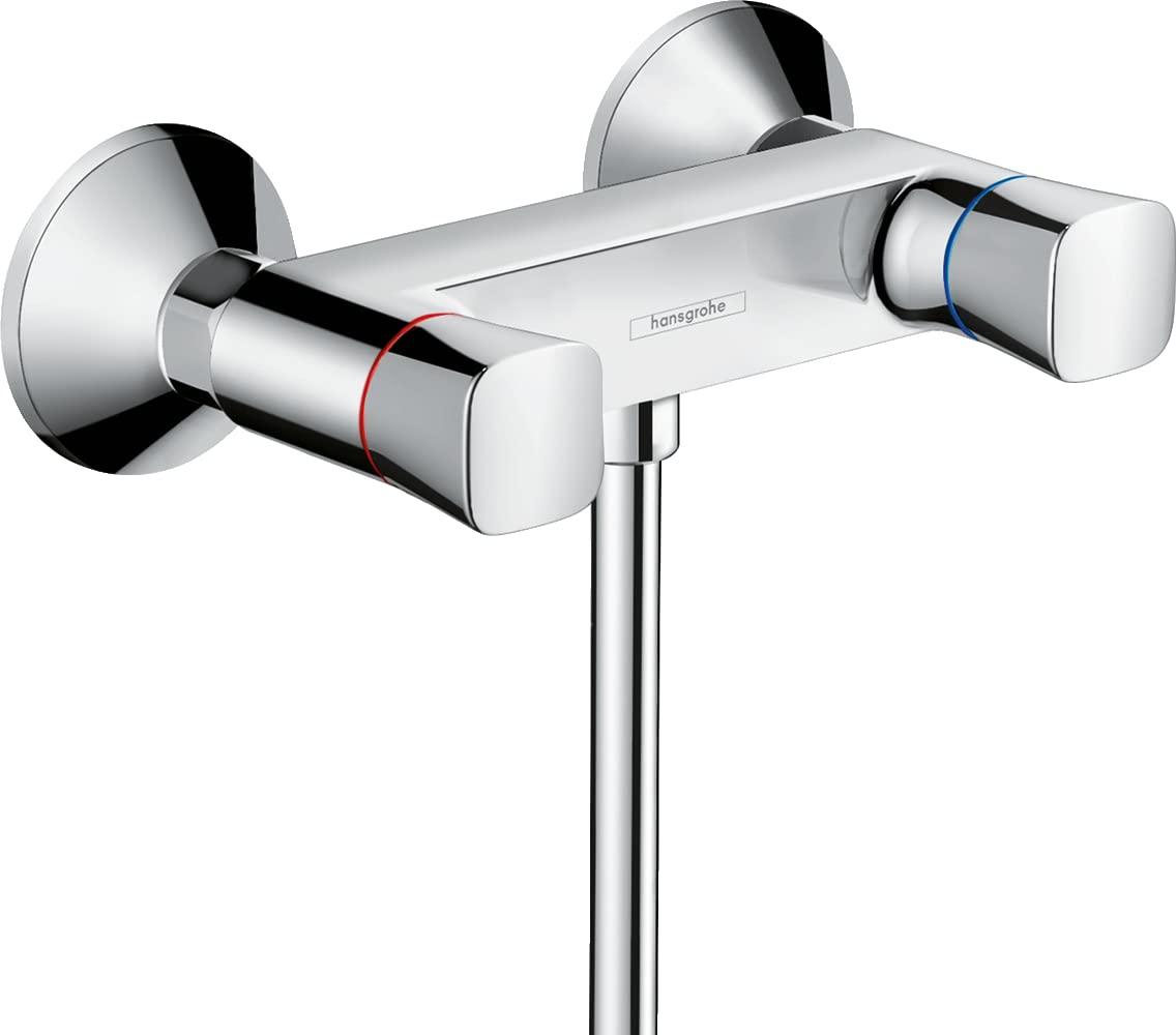 hansgrohe Logis 2-handle manual shower mixer for exposed installation, chrome, 71263000