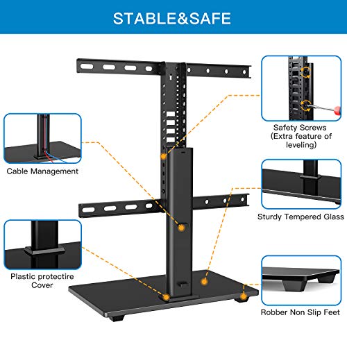 PERLESMITH Universal TV StandTable Top TV Stand for 3255 lnch LCD