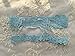 YuRong Flower Leaf Style Garter Set Wedding Garter Set Bridal Garter G08 (Blue)
