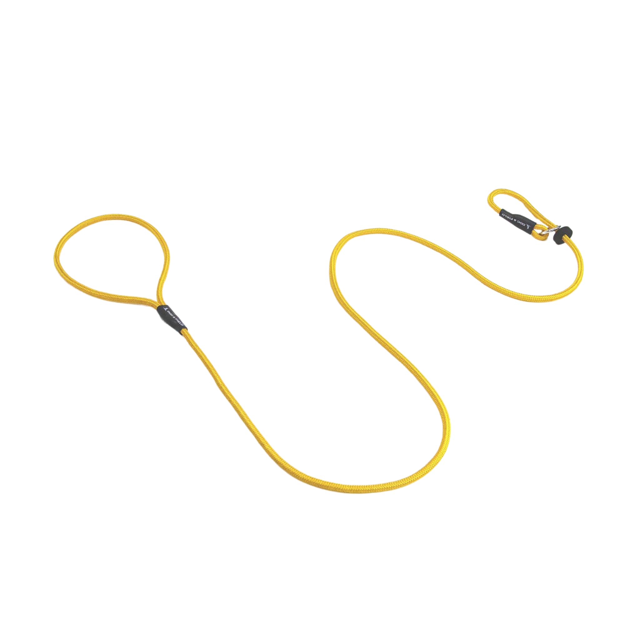 Dog & Field Signature Slip Lead for Dogs, Yellow. 1.25m Lightweight Slip Leash, with Sliding Rubber Stopper for Training - No Collar or Harness Needed (Yellow)