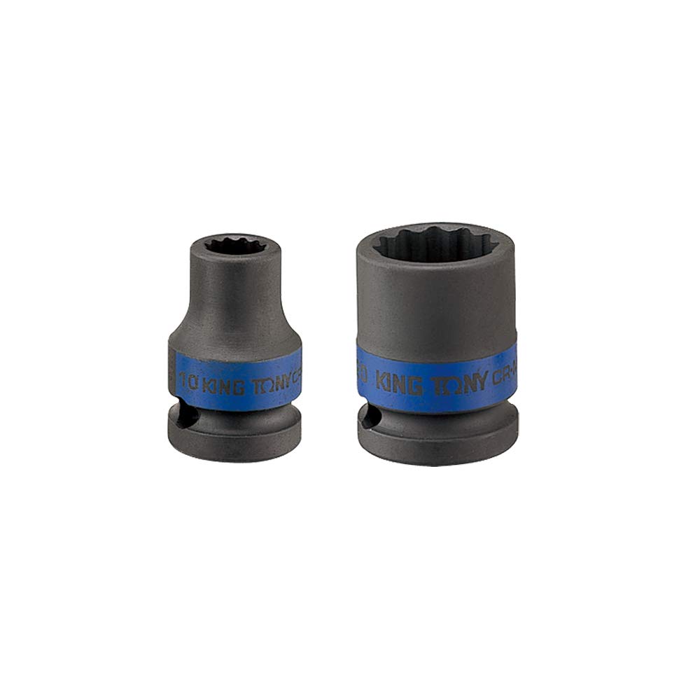 KING TONY 453032M Socket De Impacto 1/2" Bi-Hexagonal 32mm for DIYers & Professionals, Built for Repair and Installation tasks, 32mm