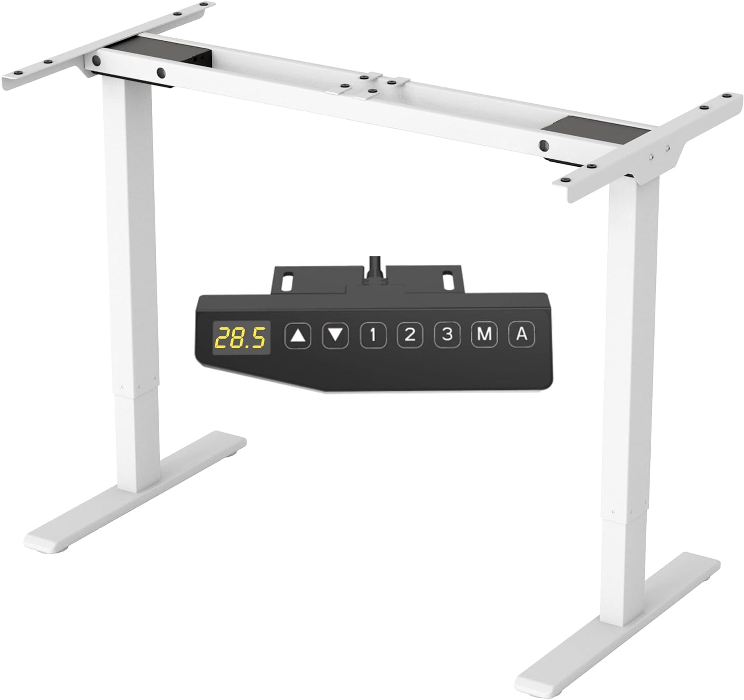 FLEXISPOT Standing Desk Dual Motors，Sit Stand Desk Height Adjustable Desk Stand Up Desk Electric Standing Desk Adjustable Standing Desk with Memory Smart Pannel EB2 Series (White Frame Only)
