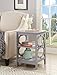 Convenience Concepts Omega End Table with Shelves, 15.75