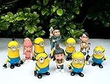 Bossel Set of 10pcs Despicable me 2 Cute Movie Character Cute Figures Minions Doll Toy
