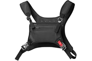 Sports Chest Bag for Men & Women, Lightweight Running Vest Bag with Phone Holder, Water-Repellent Wear-Resistant, for Workout