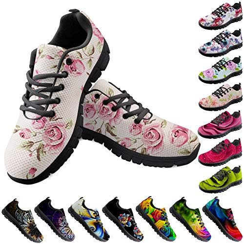 floral athletic shoes