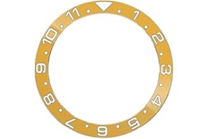 GAVATKLKCP 38mmx30.7mm Curved Ceramics Bezel Insert Compatible For SKX007 SKX009 GMT Watch Ring Parts