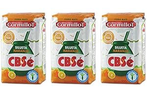 CBSÉ CBSe Yerba Mate Silueta Naranja "Dr. Cormillot" / Mate Leaves Orange Blend 500 gr. (1.1 lbs). - 3 Pack.