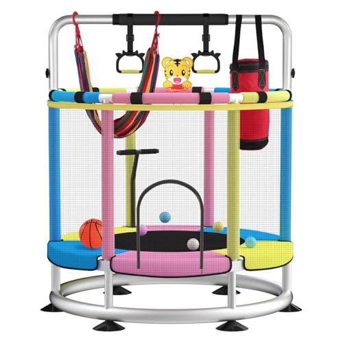 AM ANNA Mini Kids Trampoline for Toddlers with Handle, Indoor Mini Trampoline for Kids, Small Rebounder Trampoline, Indoor/Garden Toddlers Trampoline for Toddlers