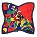 TONY & CANDICE Women's Square Scarf 100% Polyester Silk Feeling, 33X33 Inch (Picasso's Oil Painting)