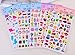 Nakimo 4 Sheets Cute Lovely Cartoon 3D DIY Decorative Puffy Adhesive Sticker Tape / Kids Craft Scrapbooking Sticker Set for Diary, Album